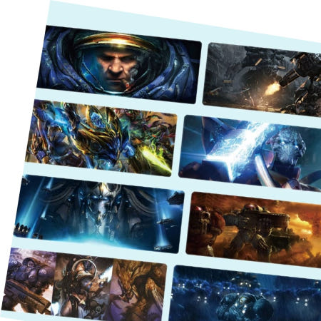 마우스패드 스타크래프트 게이밍장패드 L 800x300x4mm