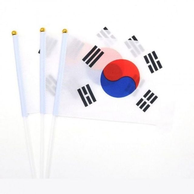 미니 용 캐주얼 태극기 100P 필수템 응원용 깃발 기념 - 상품 이미지
