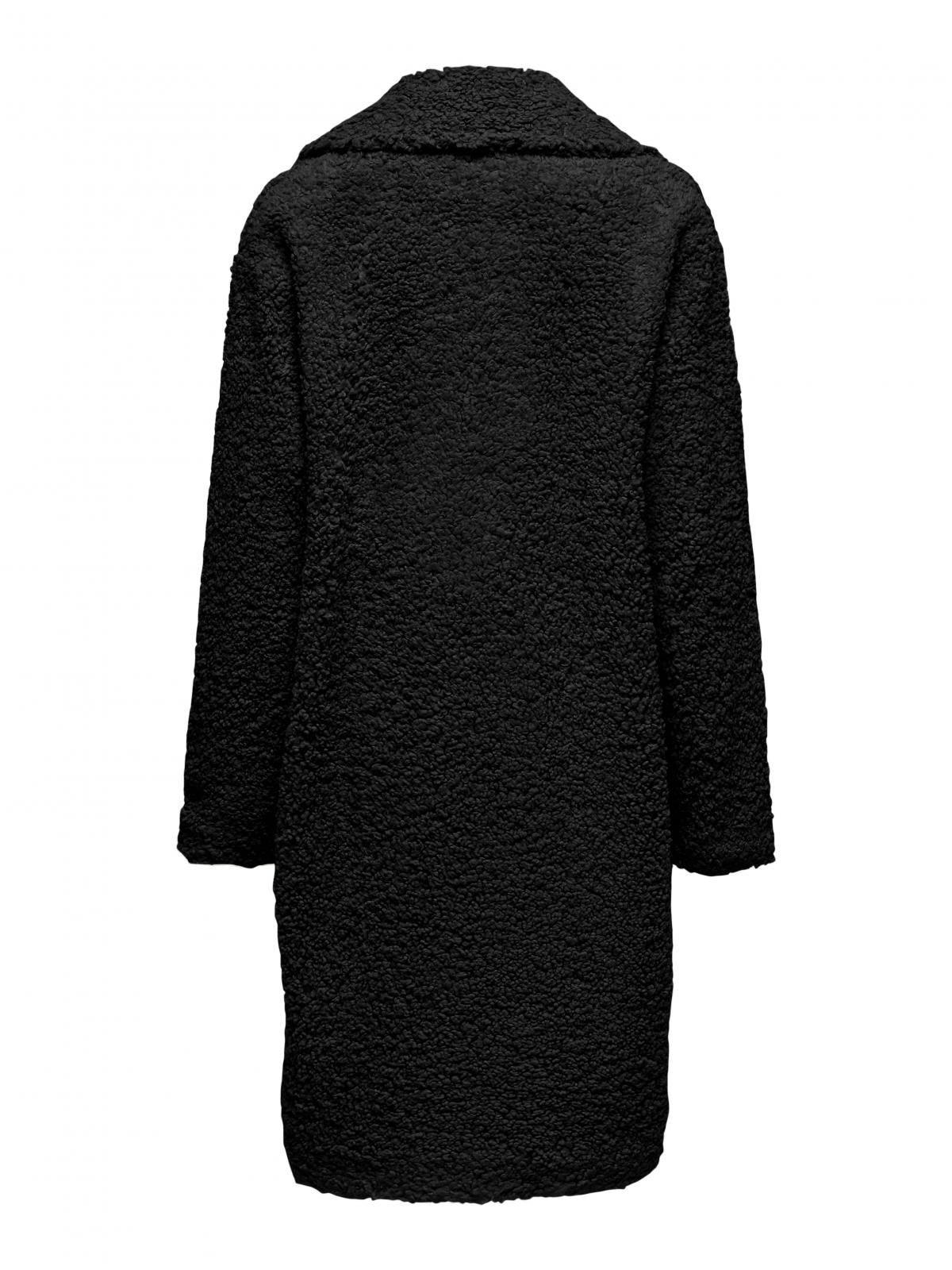 온리 테디디테일 롱코트 15322420_2161 BLACK / BLACK - 상세 이미지 4