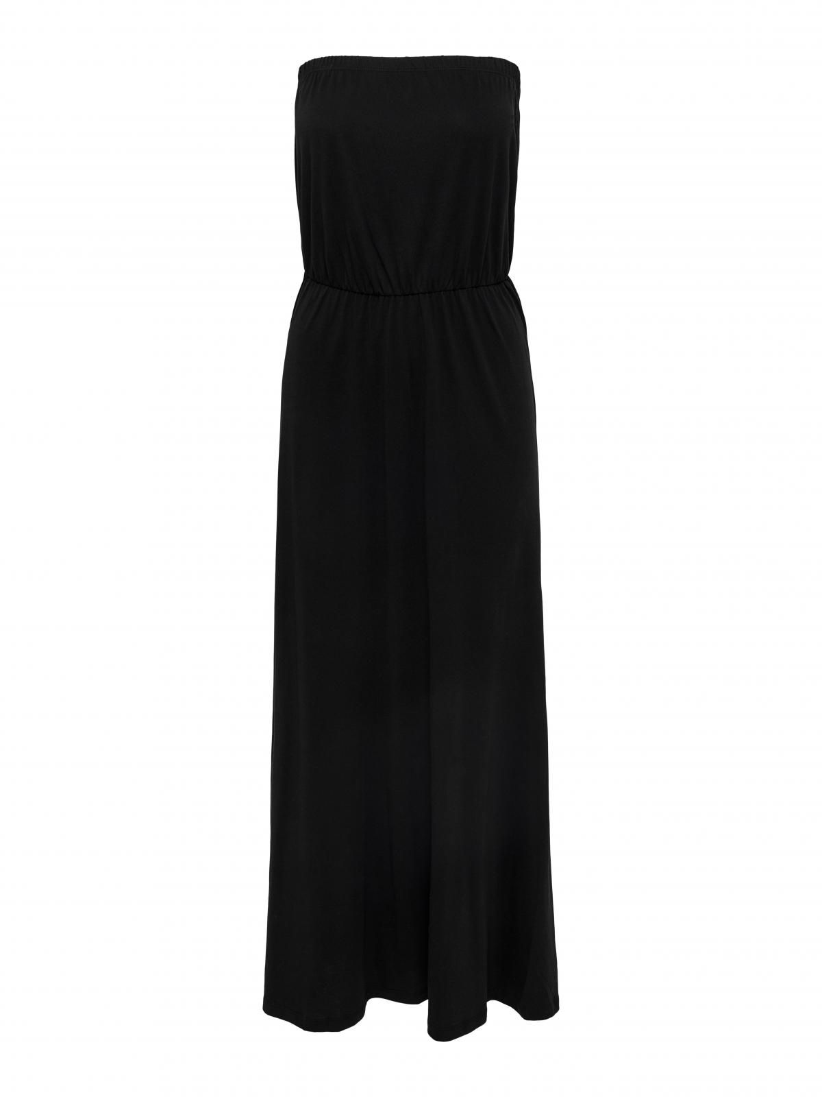 온리 스트랩리스 코튼 롱 원피스 15261914_2161 BLACK / BLACK - 상세 이미지 3