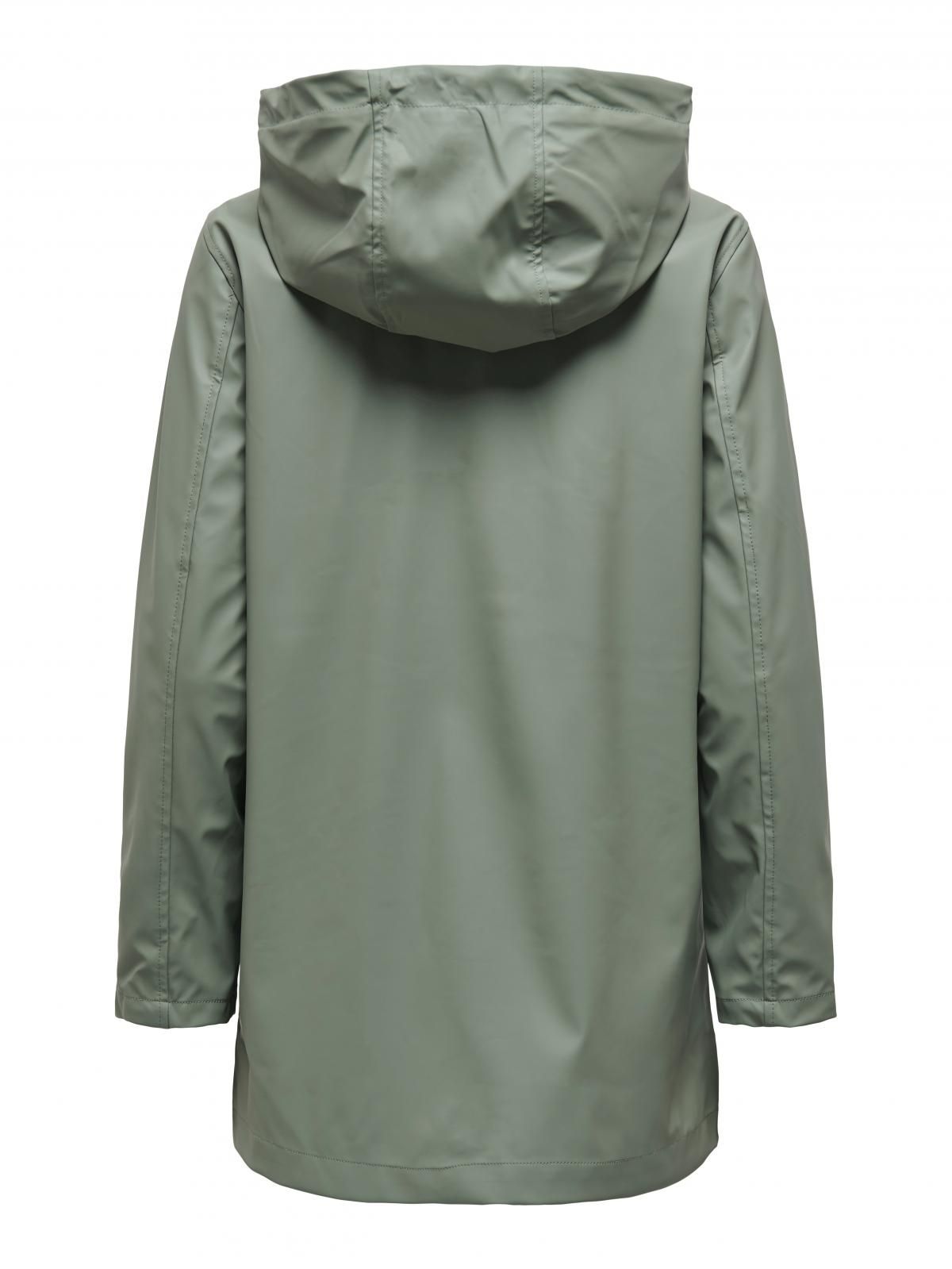 온리 테크니컬 방수 후드 레인코트 15261734_2040 GREEN / AGAVE GREEN - 상세 이미지 4