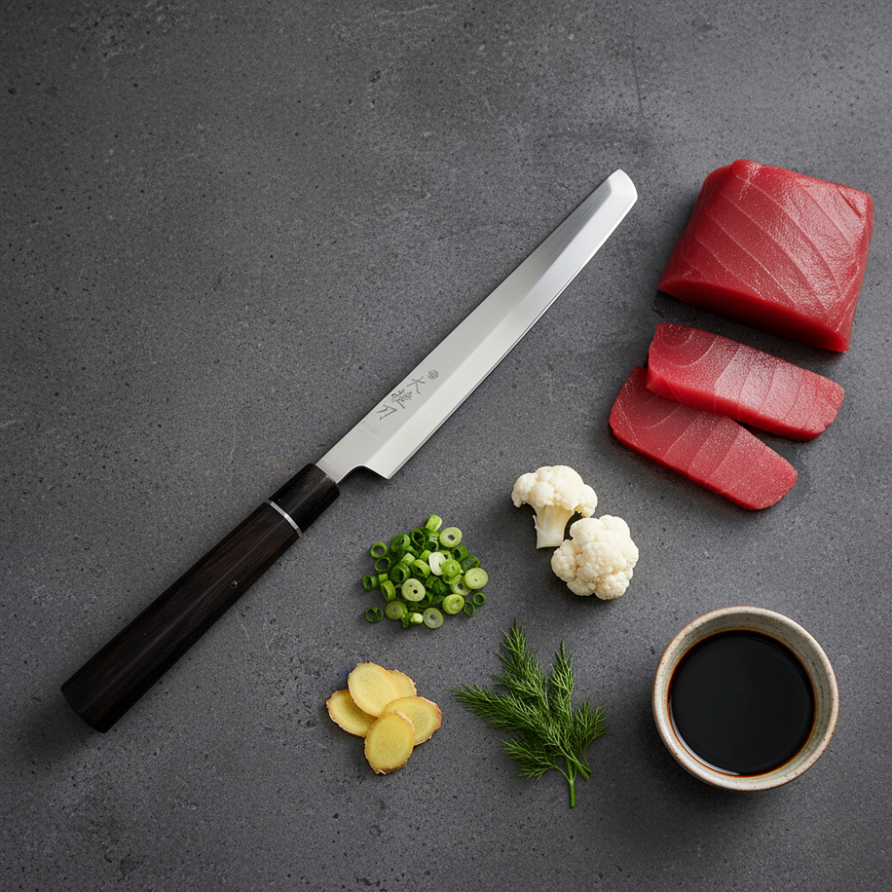 명장 조상진 대첩도 사키마루 사시미 칼 24cm - 상품 이미지