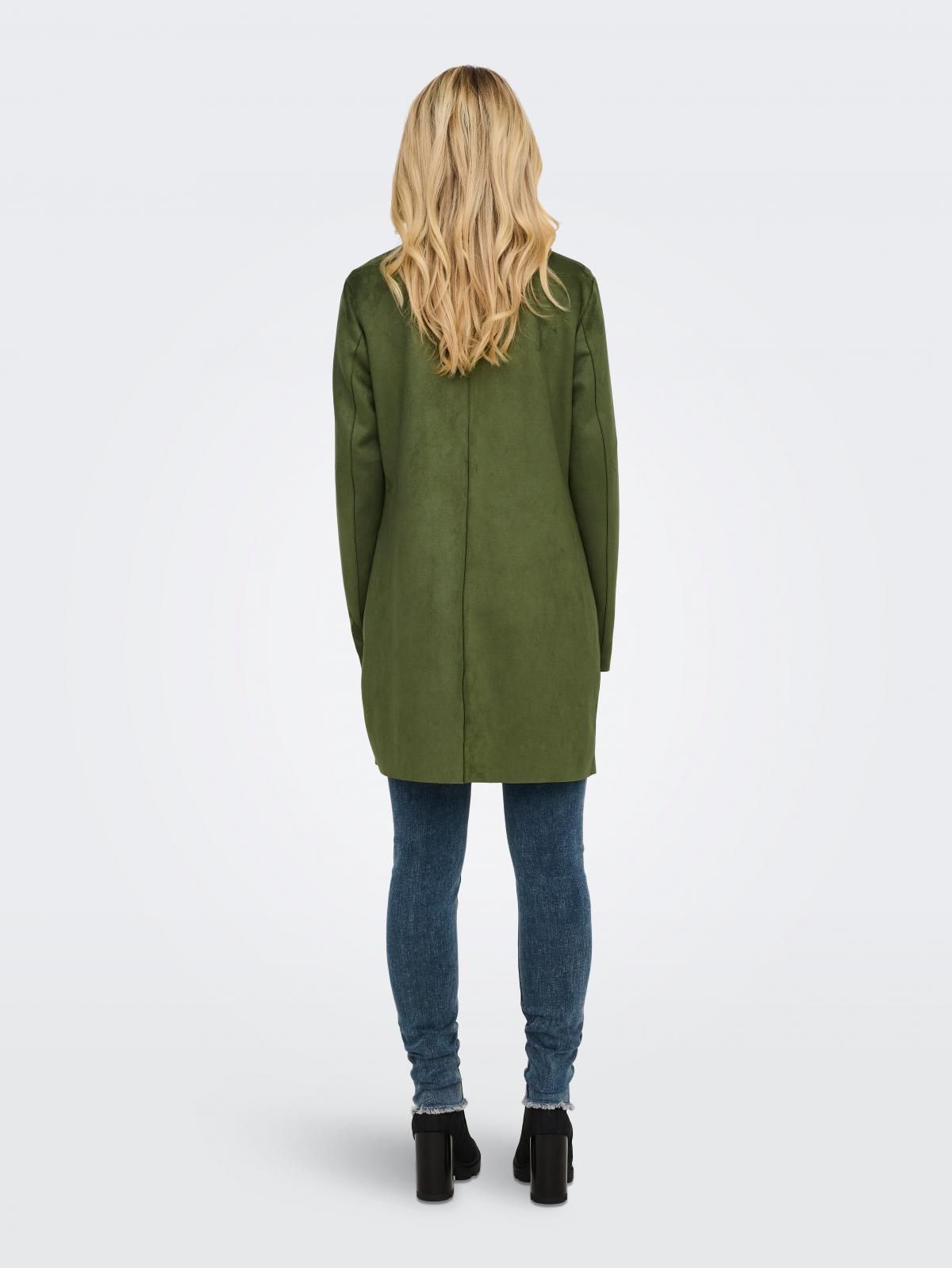 온리 오버핏 테크니컬 싱글 롱 코트 15218563_2009 GREEN / WINTER MOSS - 상세 이미지 2