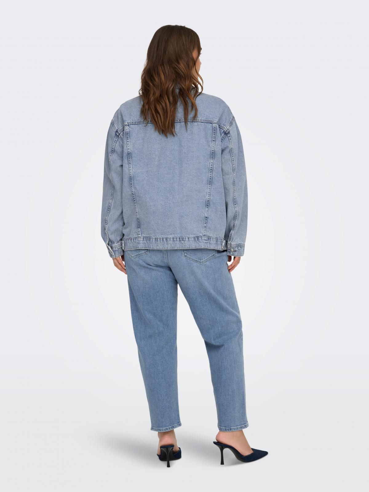 온리 오버핏 데님 테크니컬 재킷 15349873_2116 BLUE / LIGHT BLUE DENIM - 상세 이미지 3