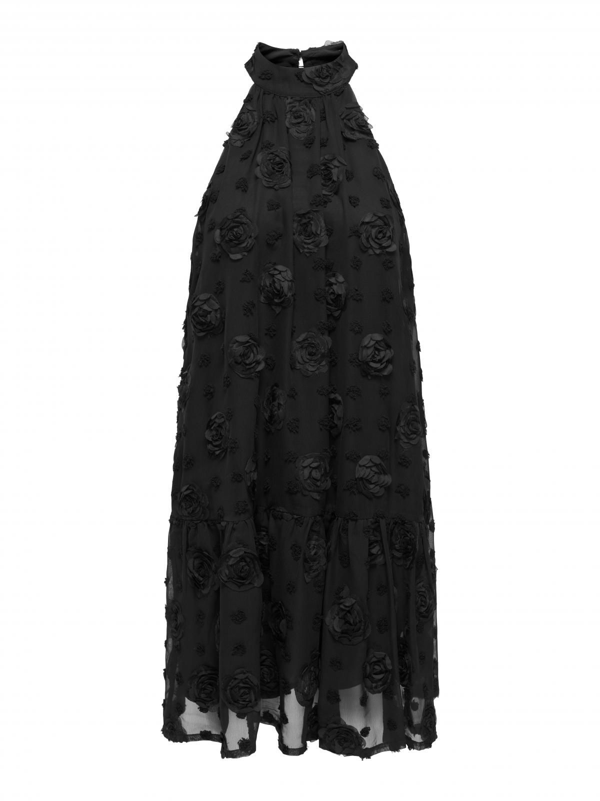 제이디와이 엘레강스 홀터넥 미니 원피스 15375032_2161 BLACK / BLACK - 상세 이미지 3
