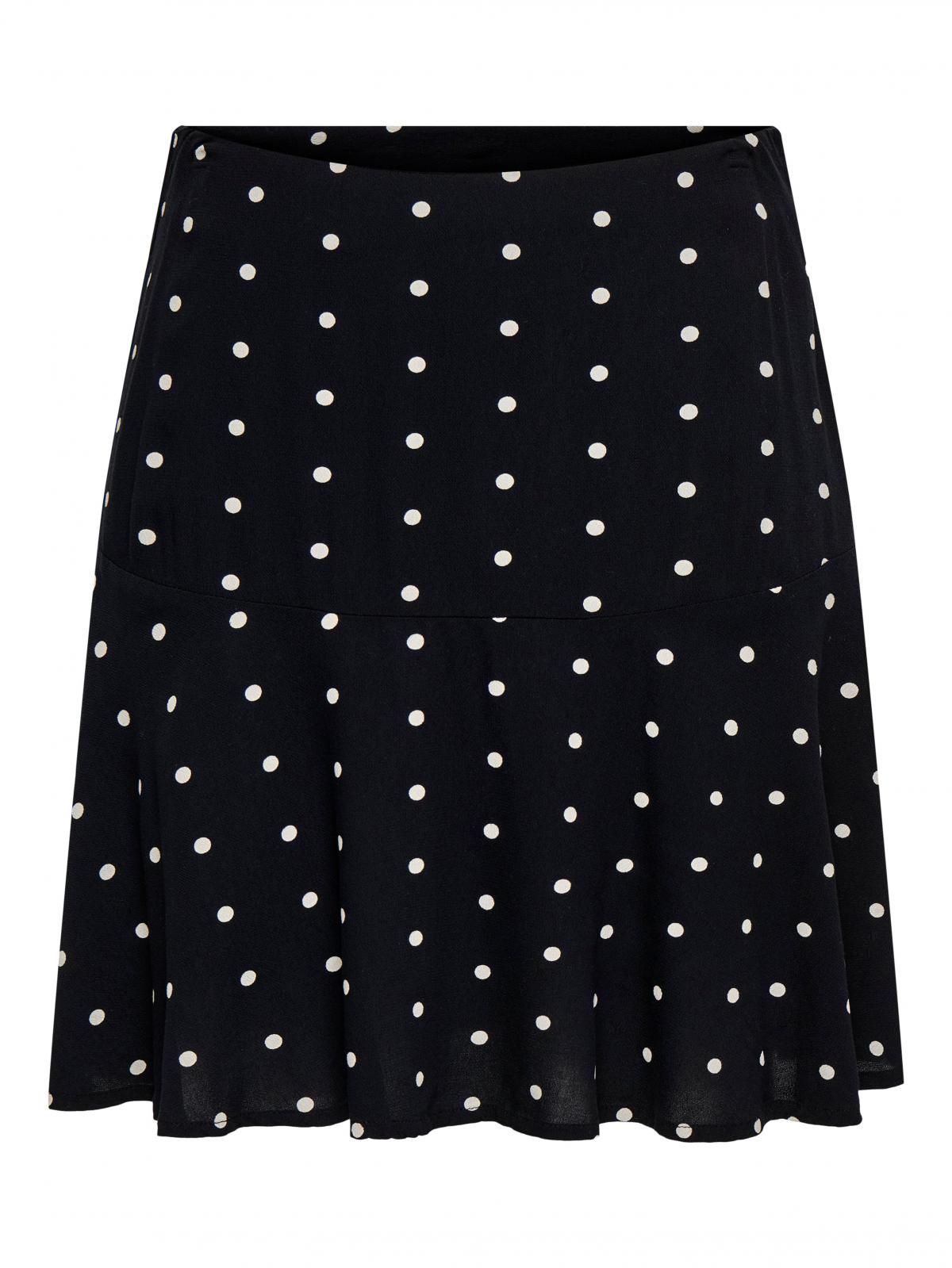 온리 트렌디 도트 패턴 미니 스커트 15368310_2161_1252937 BLACK / BLACK - 상세 이미지 3