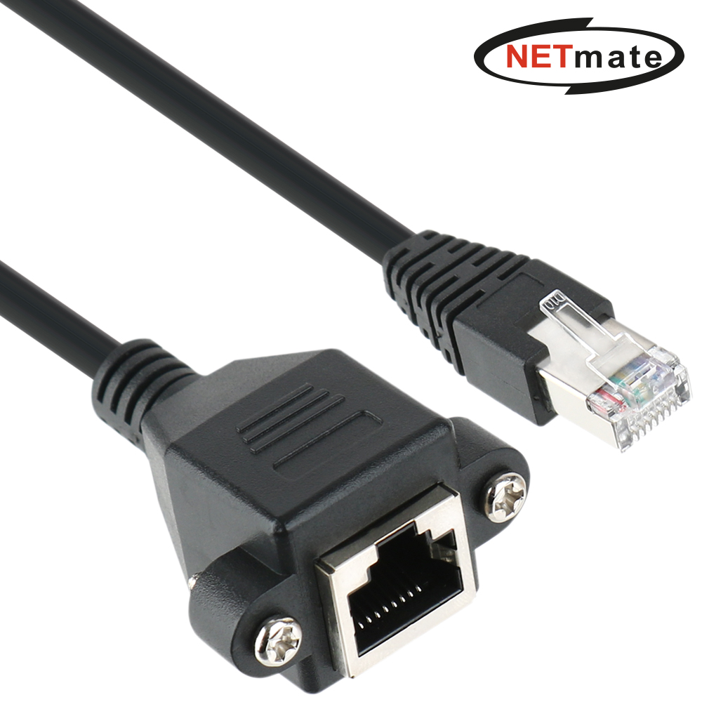 강원전자 넷메이트 CAT.6 SFTP 연장 판넬형 랜 케이블 3m NMC-U630FZ - 메인 이미지