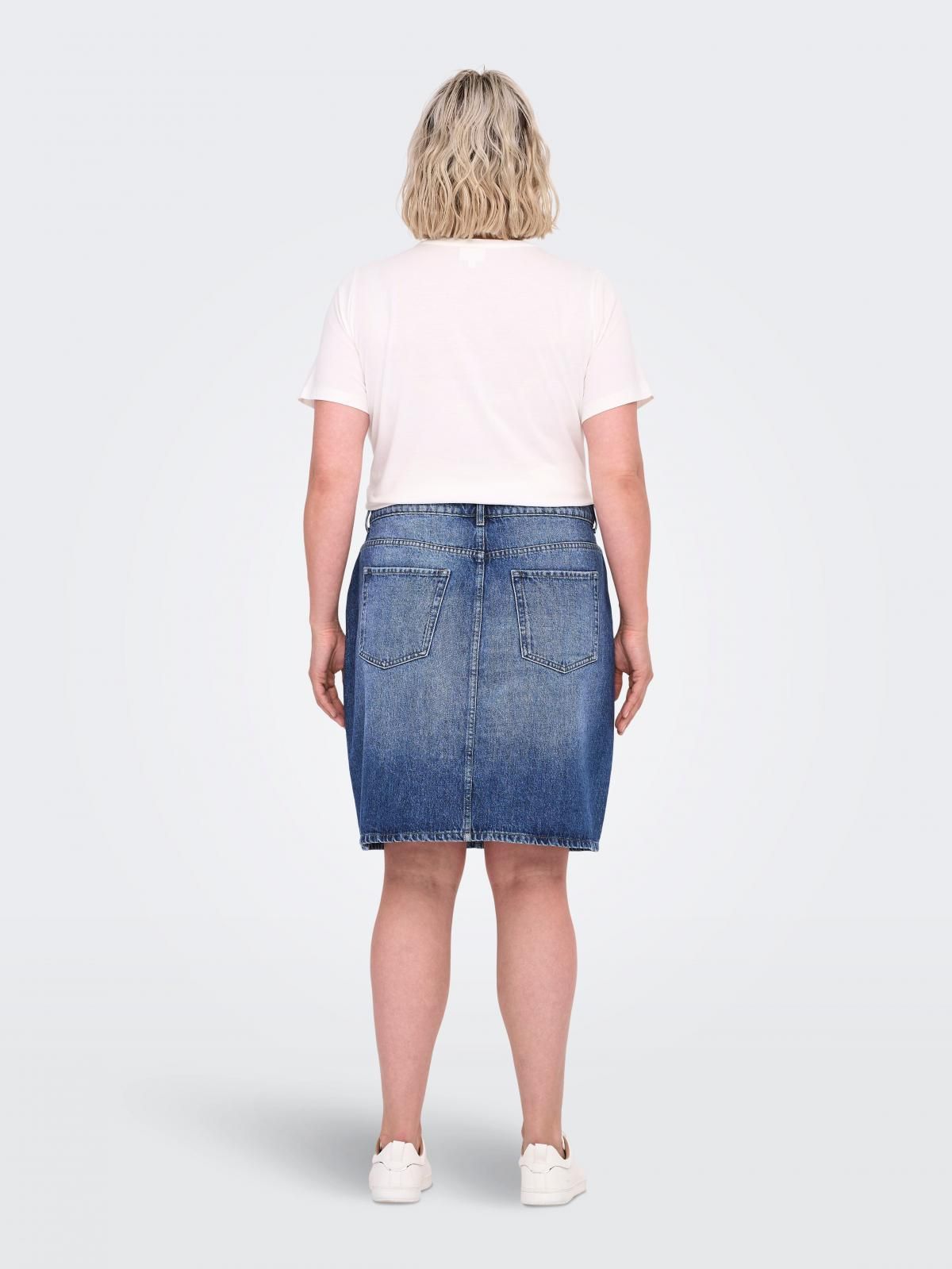온리 글리터 테크니컬 데님 미니 스커트 15346030_2116 BLUE / LIGHT BLUE DENIM - 상세 이미지 2