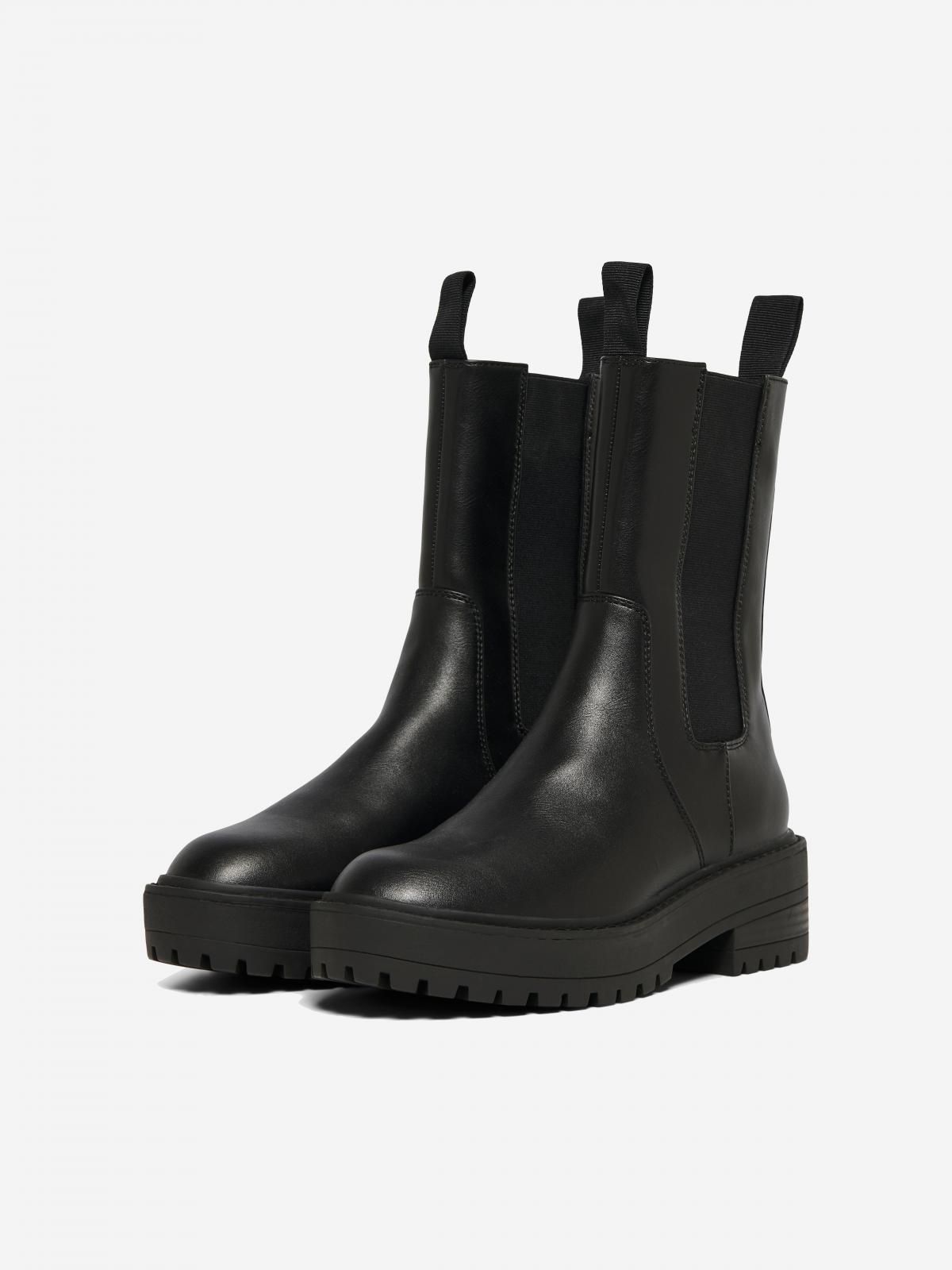 온리 라운드토 첼시 앵클부츠 15366476_2161 BLACK / BLACK - 상세 이미지 5