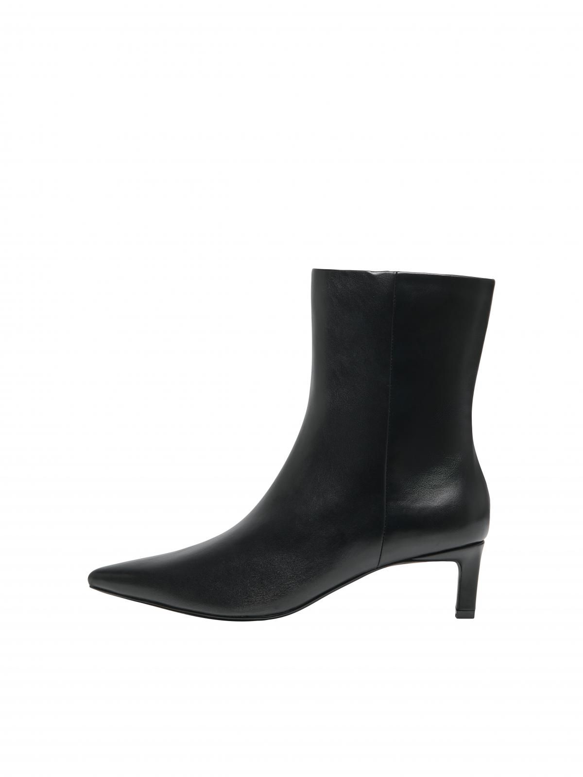 온리 베이직 앵클부츠 블랙 포인티 키튼힐 15356465_2161 BLACK / BLACK - 상품 이미지