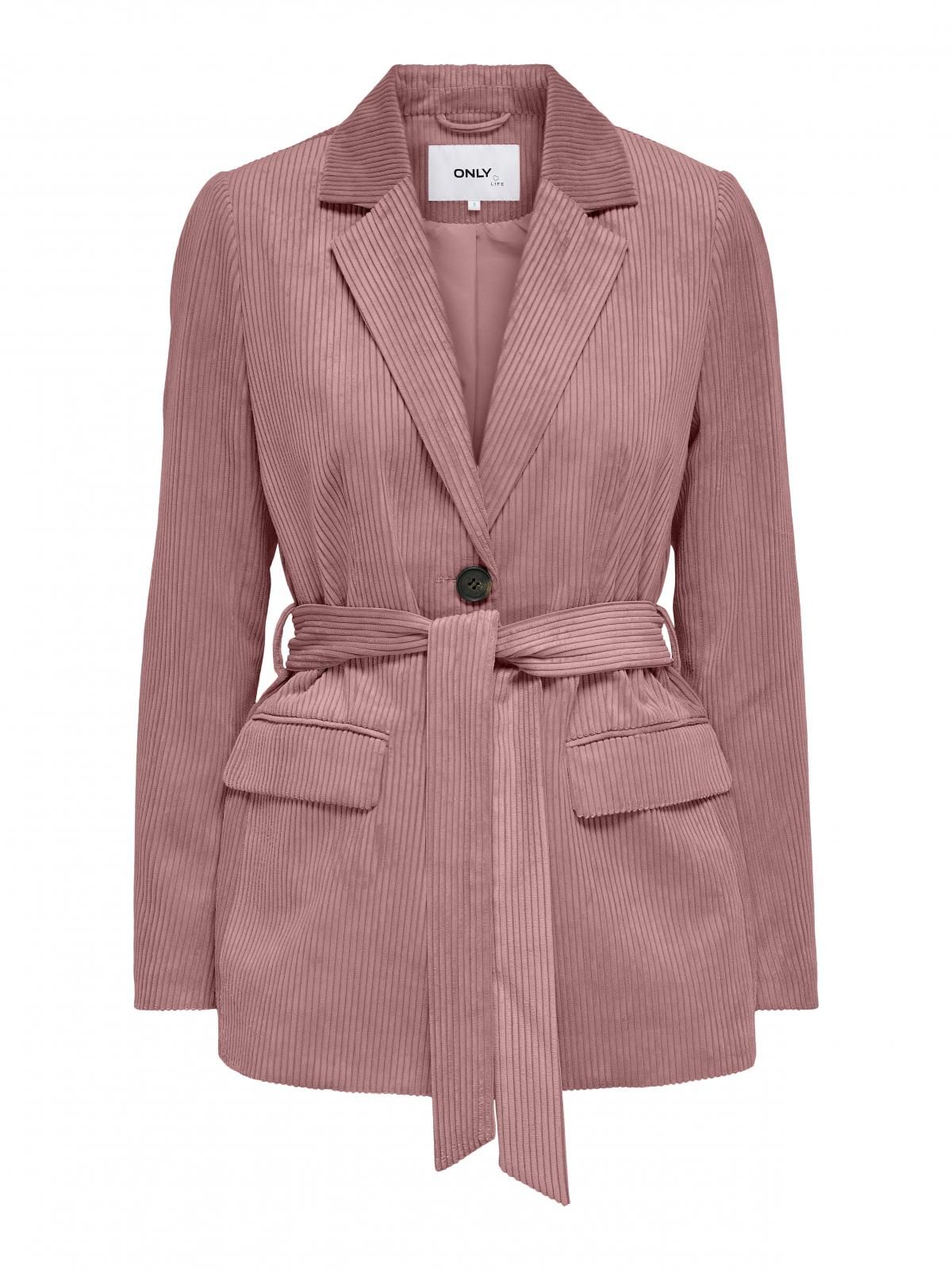 온리 테크니컬 코듀로이 벨티드 재킷 15245793_1005 BROWN / BURLWOOD - 상세 이미지 3