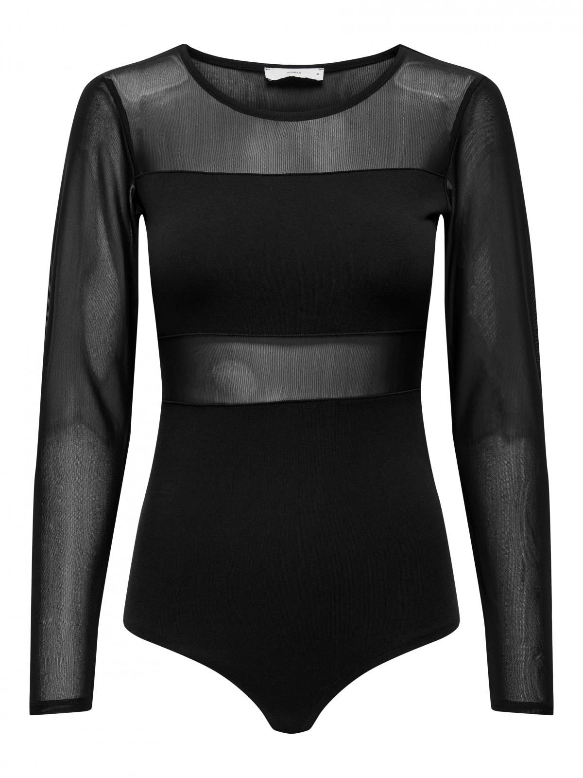 온리 시스루 레이스 긴팔 바디수트 15212500_2161 BLACK / BLACK - 상품 이미지
