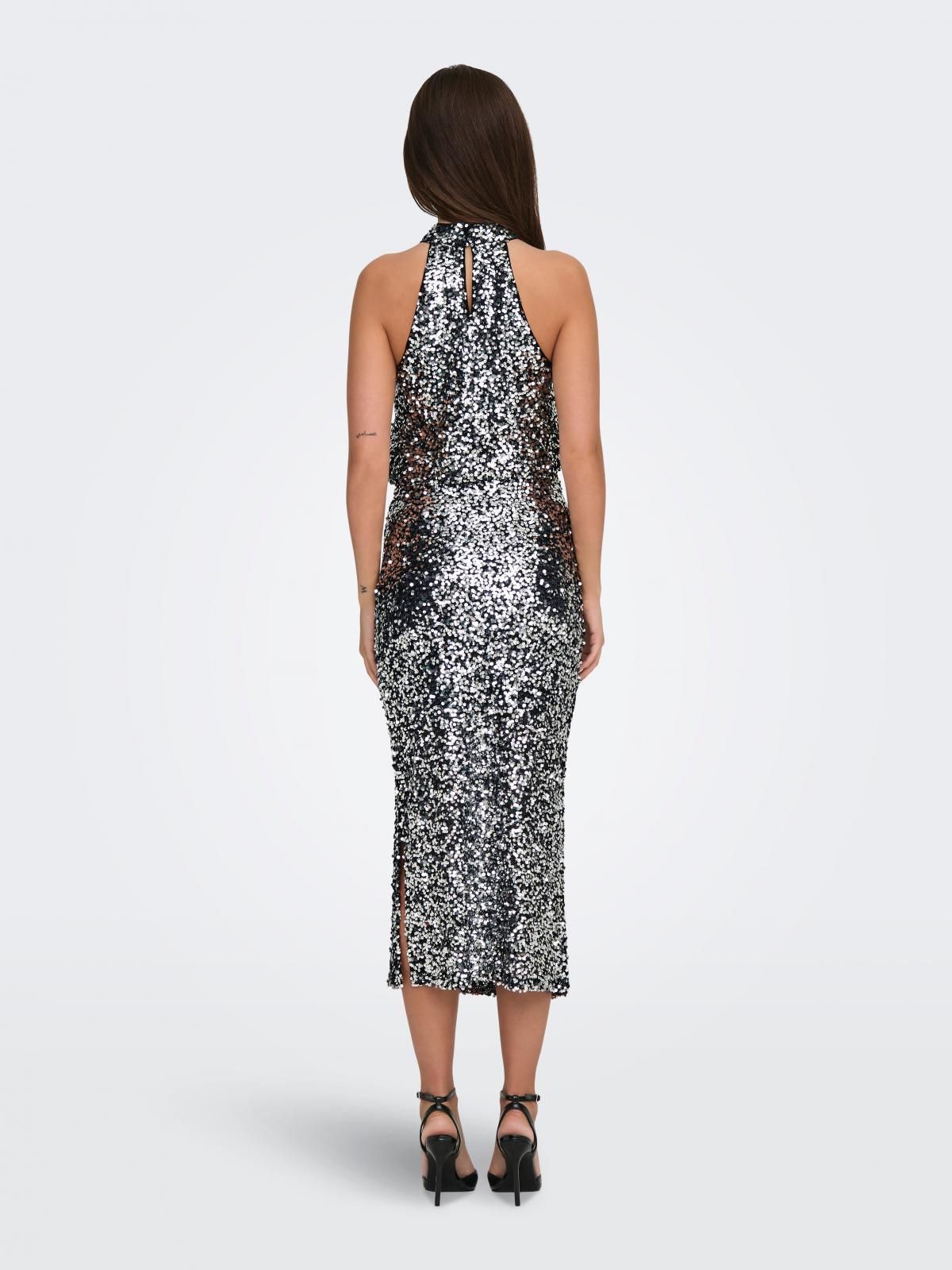 제이디와이 시퀸 글리터 파티 미디 스커트 15352971_387 GREY / SILVER - 상세 이미지 2