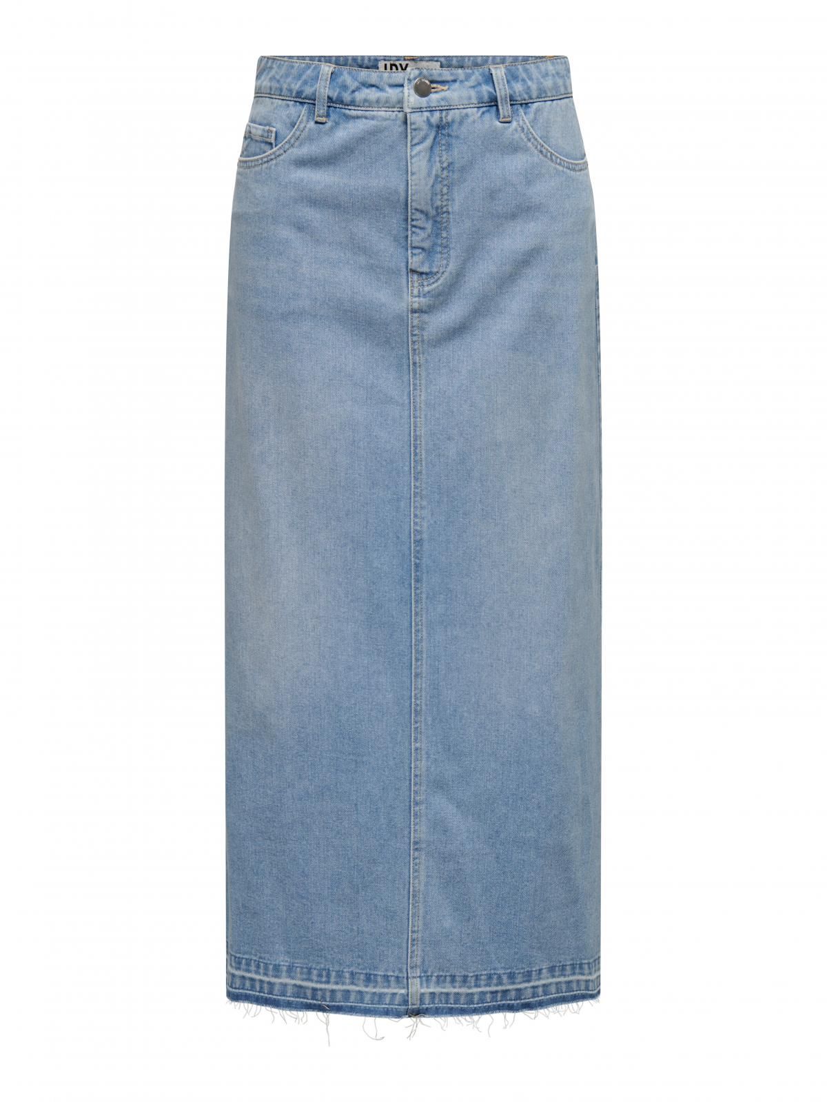 제이디와이 트렌디 데님 롱 스커트 백슬릿 15327478_2116 BLUE / LIGHT BLUE DENIM - 상세 이미지 3