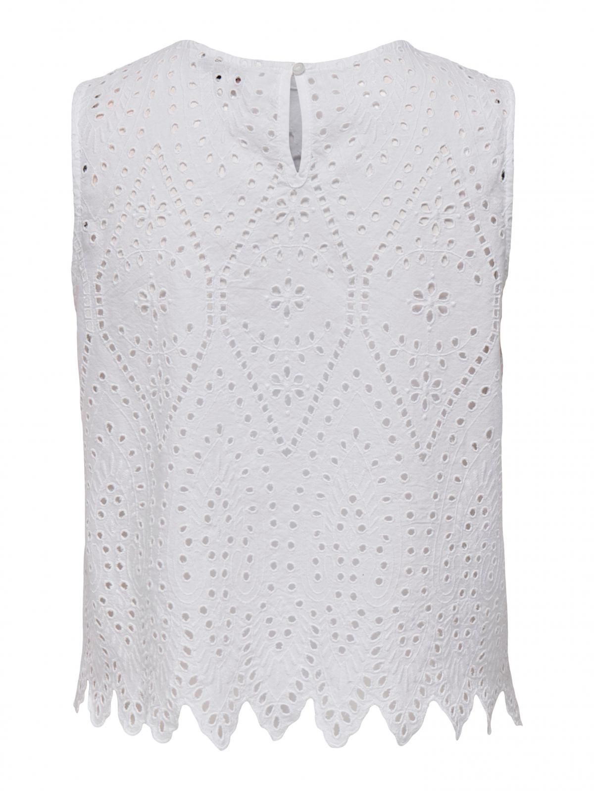 온리 레이스 펀칭 민소매 블라우스 화이트 15343156_5_1167719 WHITE / BRIGHT WHITE - 상세 이미지 5