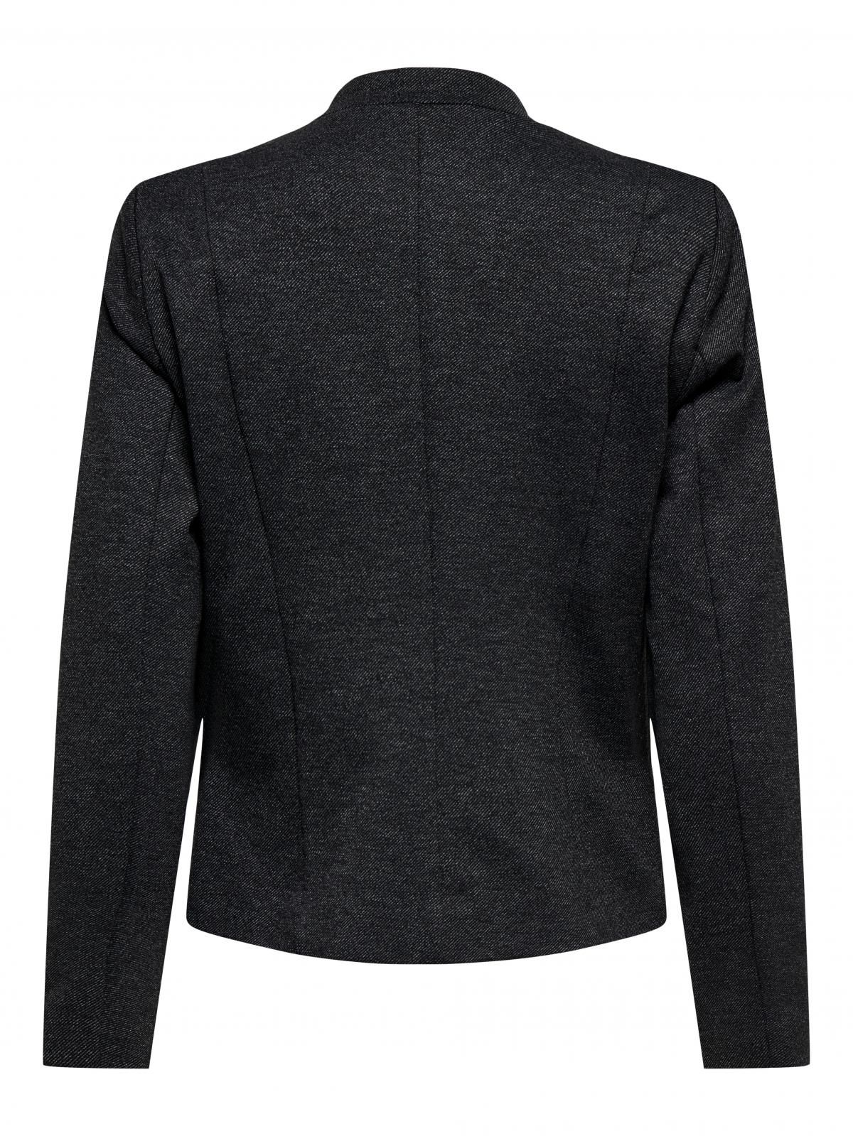 온리 테일러드 베이직 블랙 크롭 블레이저 15352573_2383 GREY / DARK GREY MELANGE - 상세 이미지 4