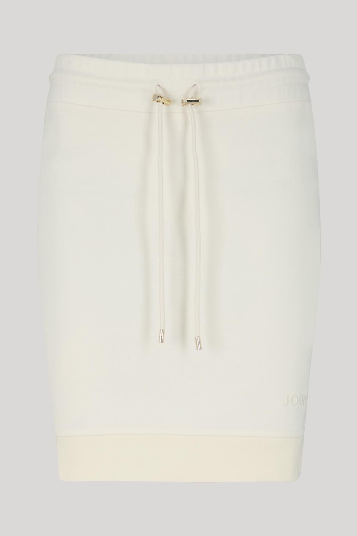 윱 모노크롬 코튼저지 미디 스커트 티아라 크림 30046242-10007096-102 OFFWHITE - 메인 이미지