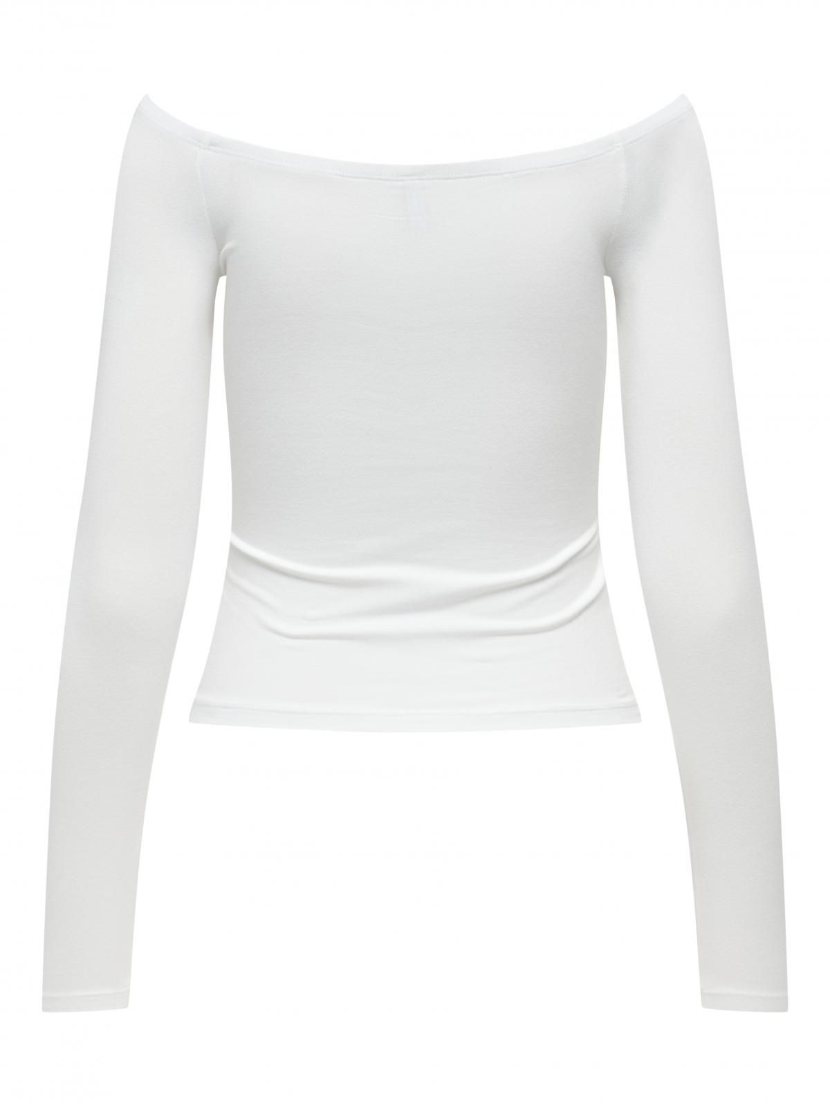 온리 오프숄더 페미닌 긴팔 탑 15348137_6 WHITE / CLOUD DANCER - 상세 이미지 4