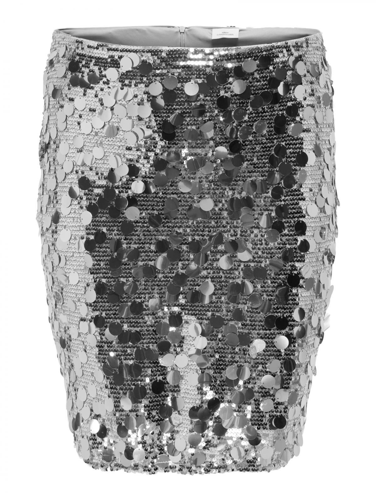 온리 시퀸 글리터 테크니컬 미니 스커트 15361076_387_1230556 GREY / SILVER - 상세 이미지 3