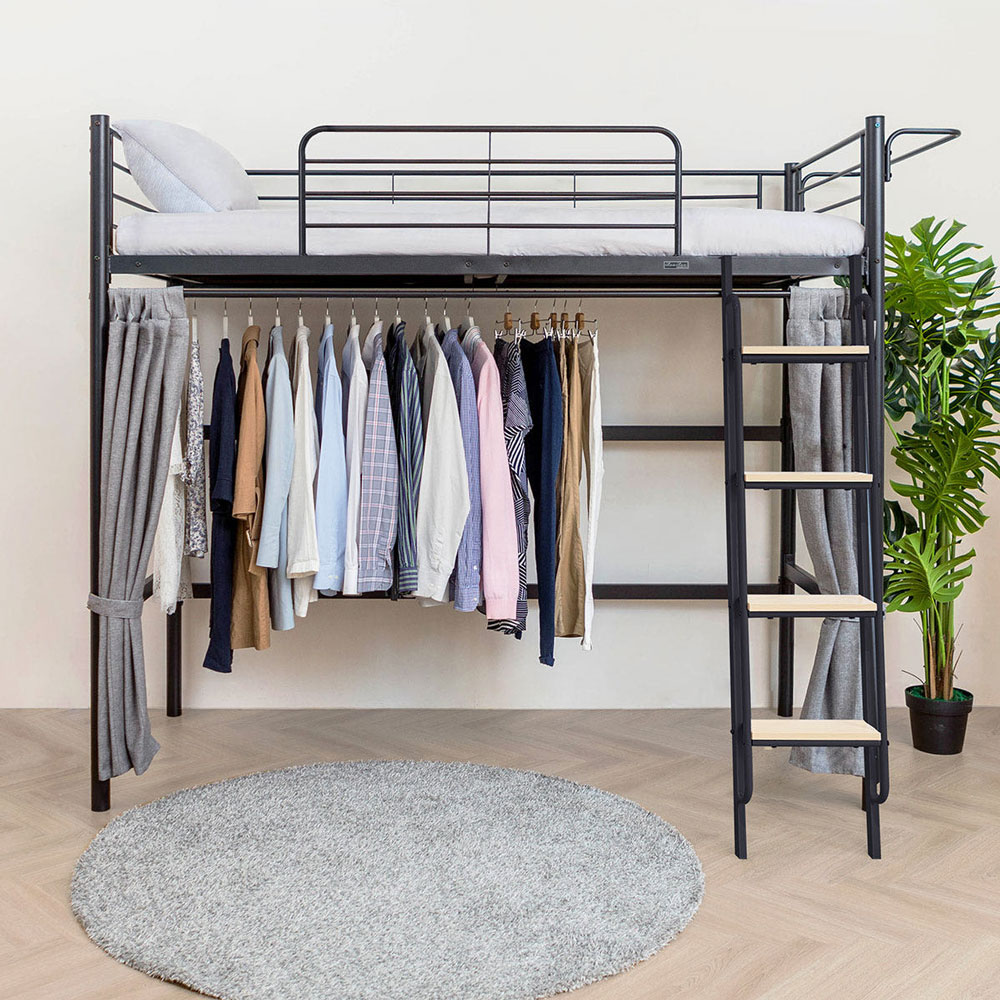[선물이벤트] 일루일루 코모드i 올인원 기본행거형 벙커침대 옷장 철제 2층 성인 학생 수납