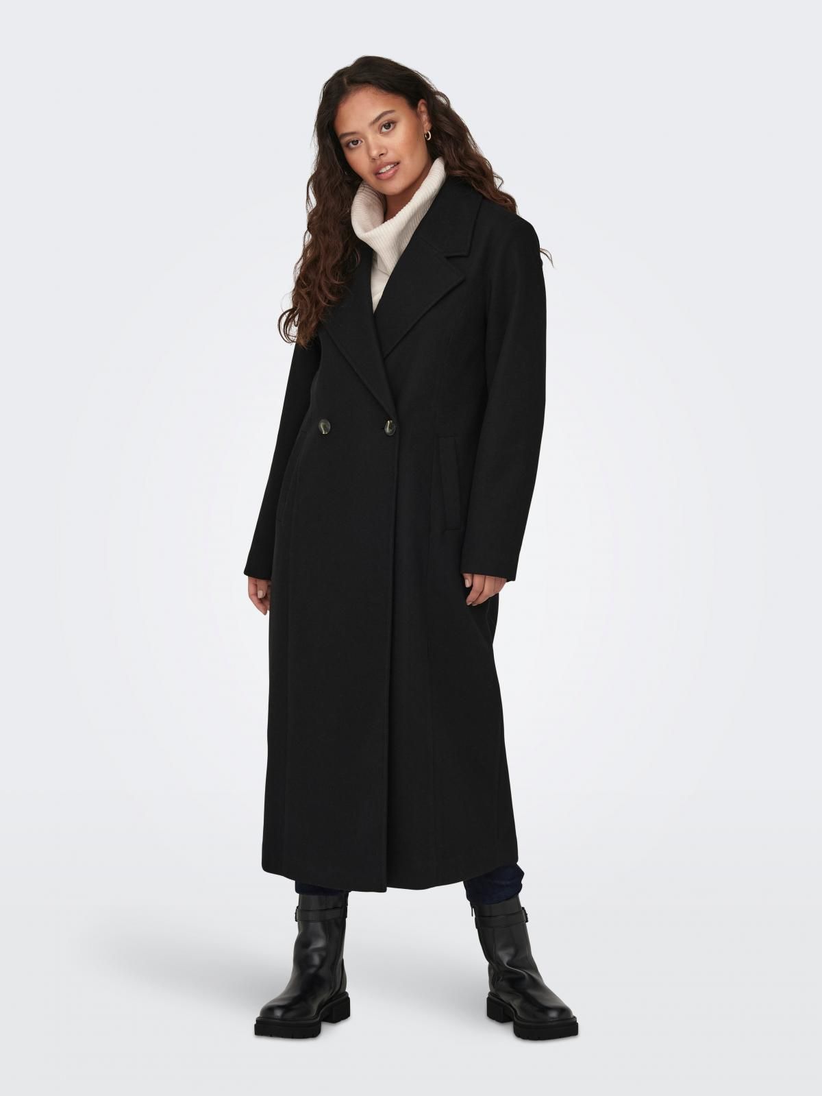 제이디와이 클래식 더블버튼 롱코트 블랙 15311207_2161 BLACK / BLACK - 상세 이미지 5