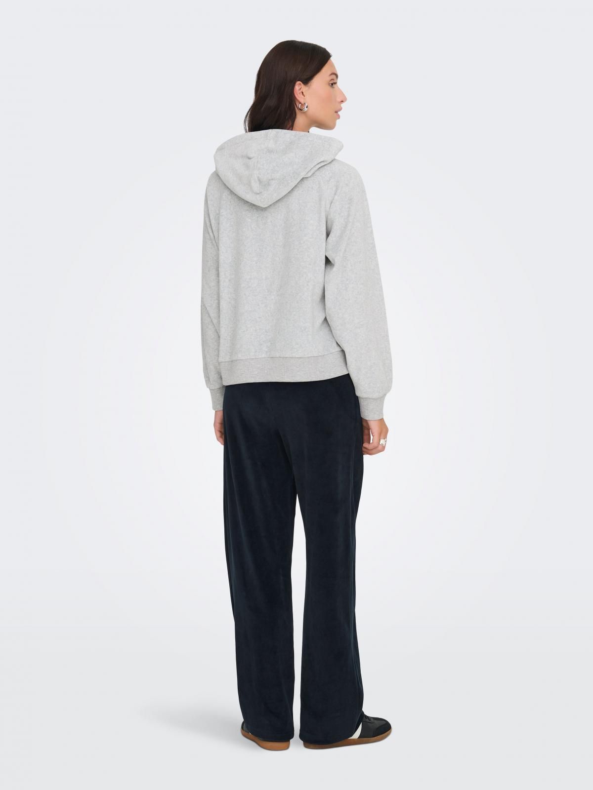 제이디와이 베이직 벨루어 후드티 15361663_2381 GREY / LIGHT GREY MELANGE - 상세 이미지 2