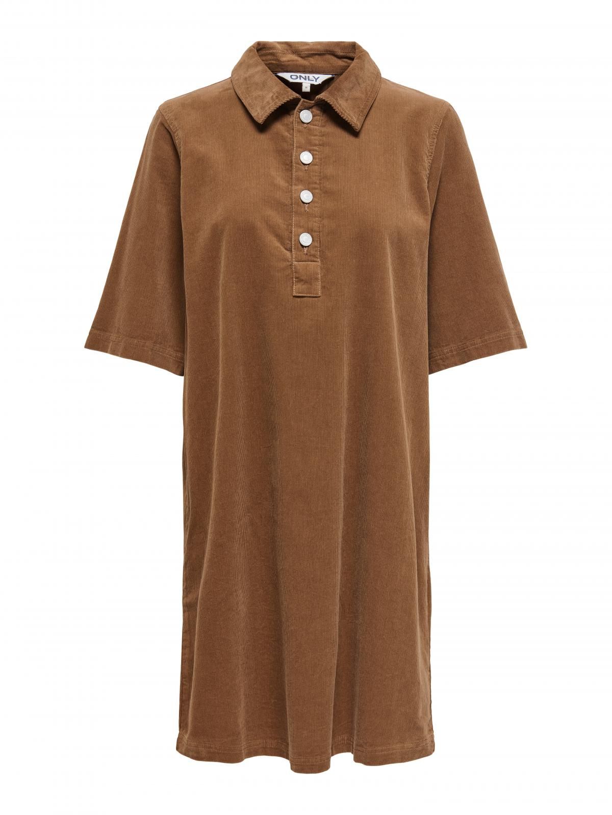 온리 코듀로이 셔츠카라 미니 원피스 15353640_2011 BROWN / TOASTED COCONUT - 상세 이미지 3