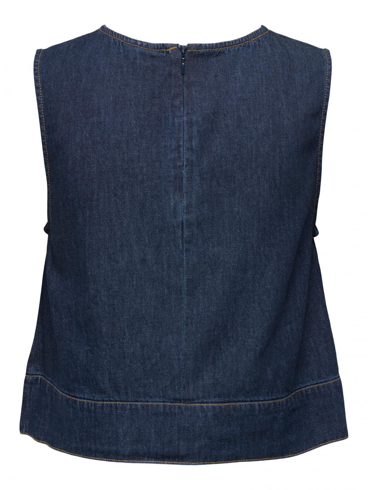 제이디와이 데님 크롭 민소매 탑 15351410_2114 BLUE / DARK BLUE DENIM - 상세 이미지 4