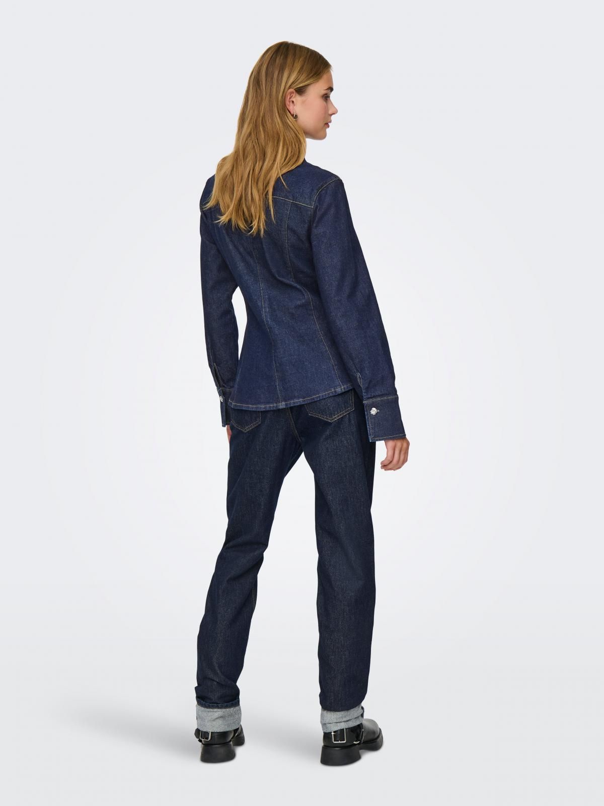 온리 테크니컬 데님 재킷 15370876_2114 BLUE / DARK BLUE DENIM - 상세 이미지 2
