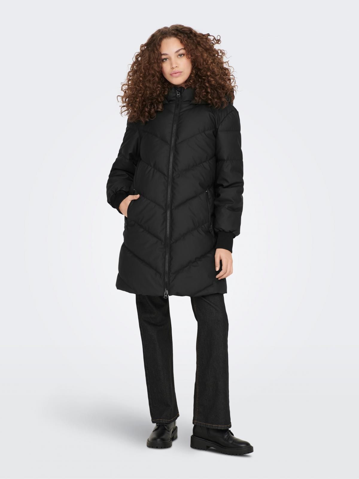 제이디와이 베이직 롱 패딩 코트 15275075_2161_984604 BLACK / BLACK - 상세 이미지 5