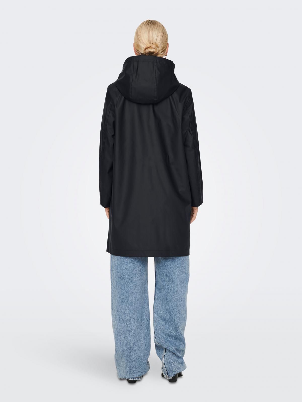 온리 테크니컬 방수 롱 레인코트 15265846_2161_958208 BLACK / BLACK - 상세 이미지 2