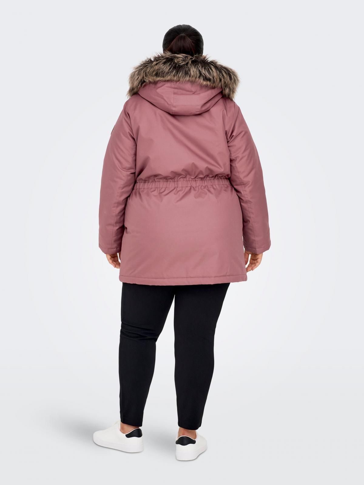 온리 테크니컬 롱파카 탈착 후드 핑크 15185999_995_1065584 ROSE / ROSE BROWN - 상세 이미지 2