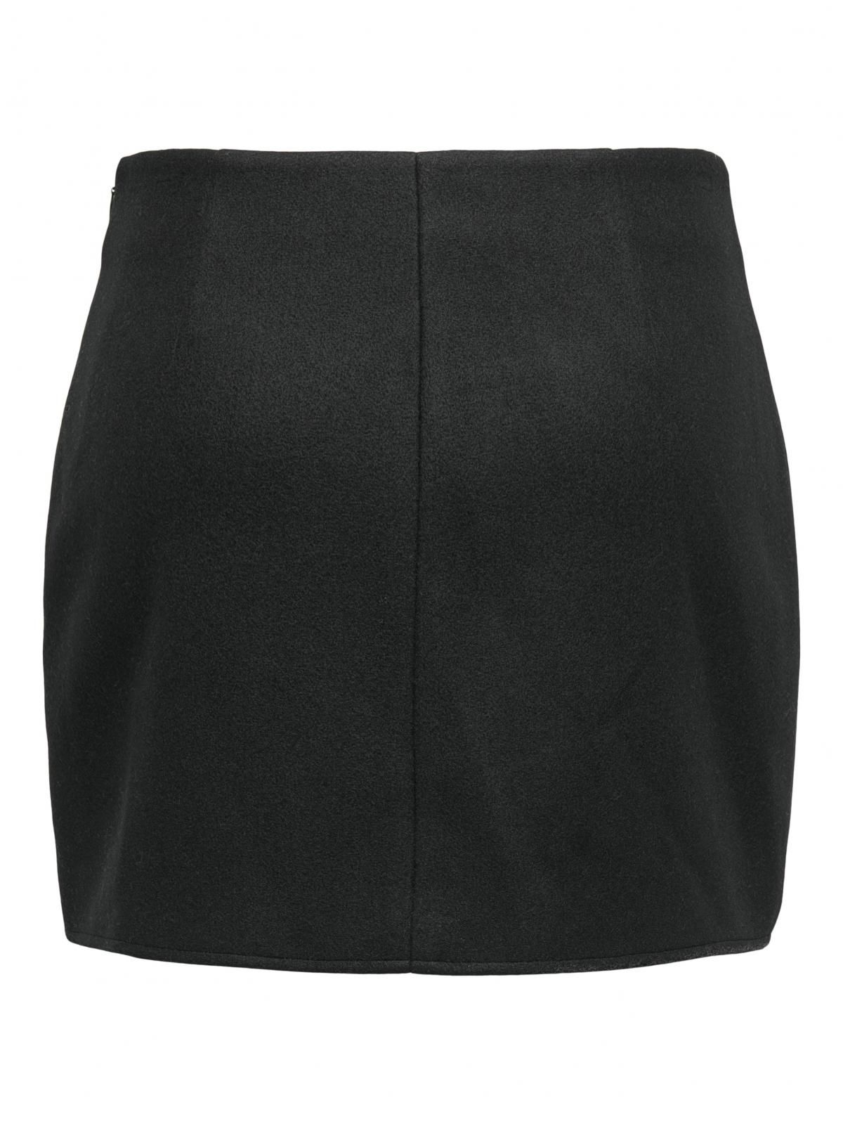 온리 버튼 디테일 미니 스커트 15327992_2161 BLACK / BLACK - 상세 이미지 4