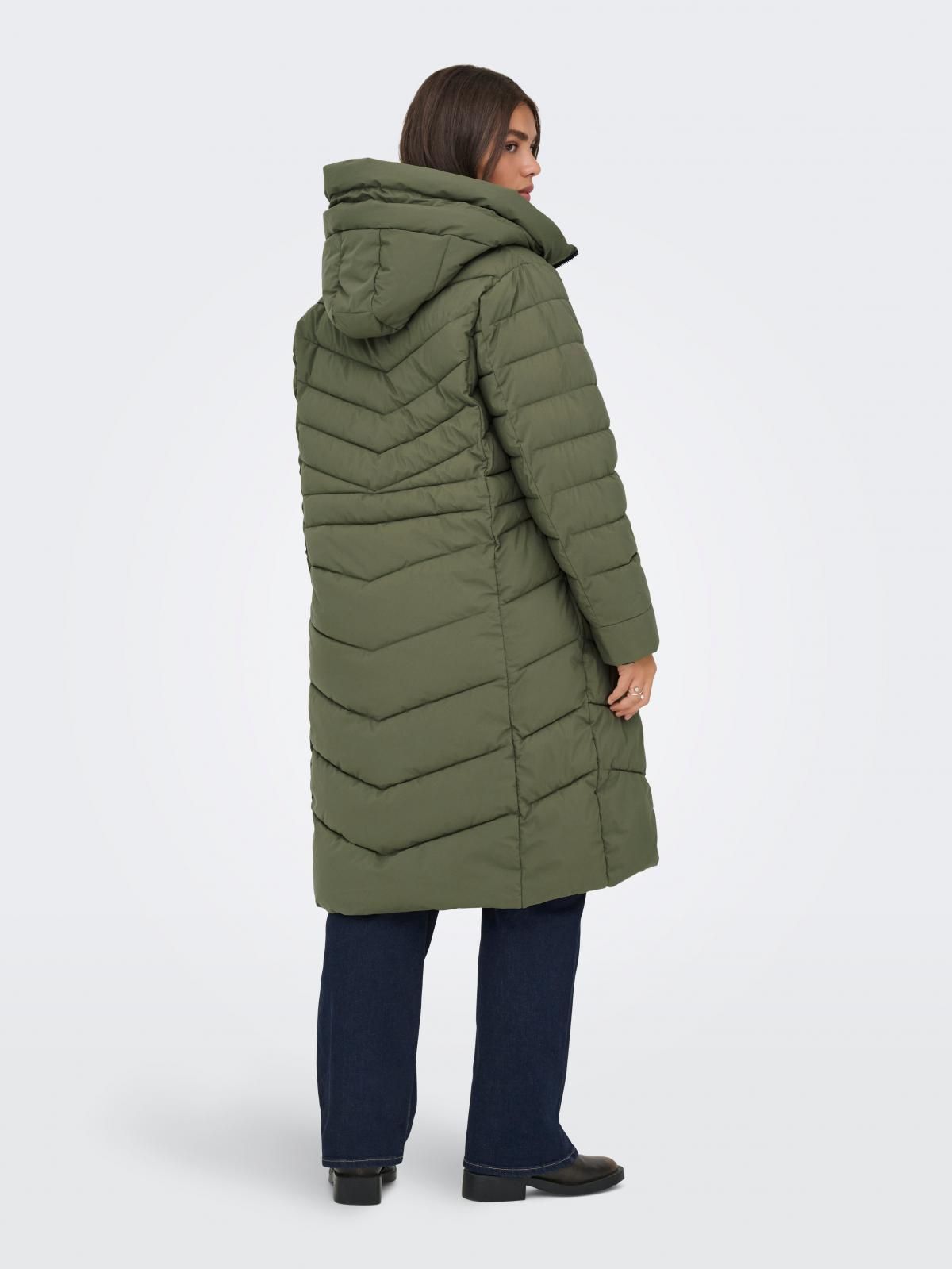 온리 테크니컬 퀼팅 롱 패딩코트 15354594_4263 GREEN / KALAMATA - 상세 이미지 2