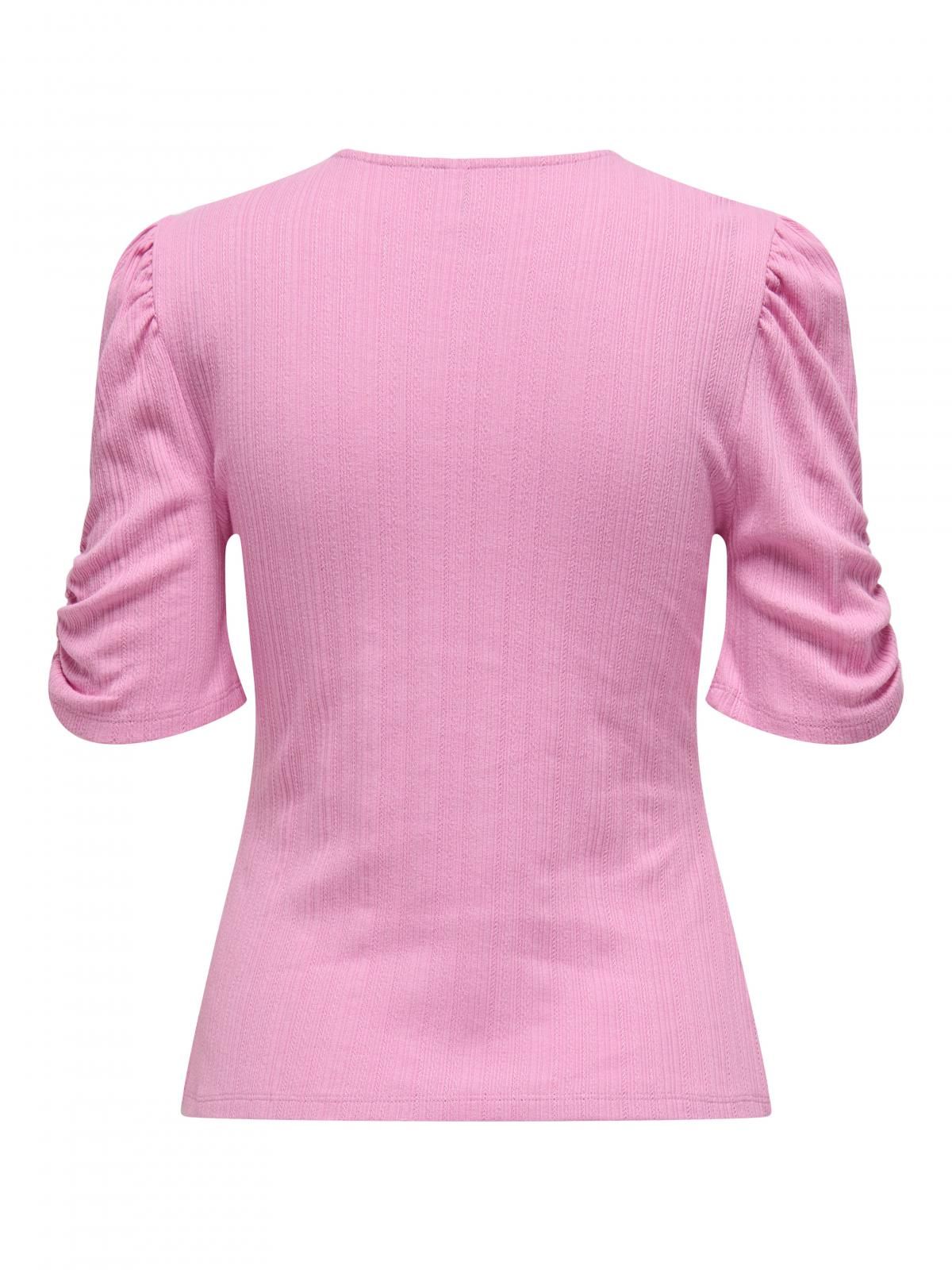 온리 로맨틱 퍼프슬리브 반팔 티셔츠 15340734_948 PURPLE / LILAC CHIFFON - 상세 이미지 5