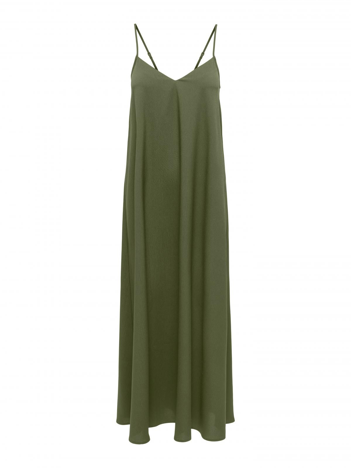 온리 브이넥 스트랩 롱 원피스 15347189_4263 GREEN / KALAMATA - 상세 이미지 3
