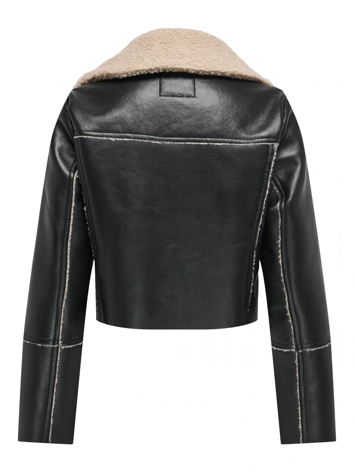 온리 테크니컬 무스탕 라이더 숏코트 15349067_2161_1189323 BLACK / BLACK - 상세 이미지 4