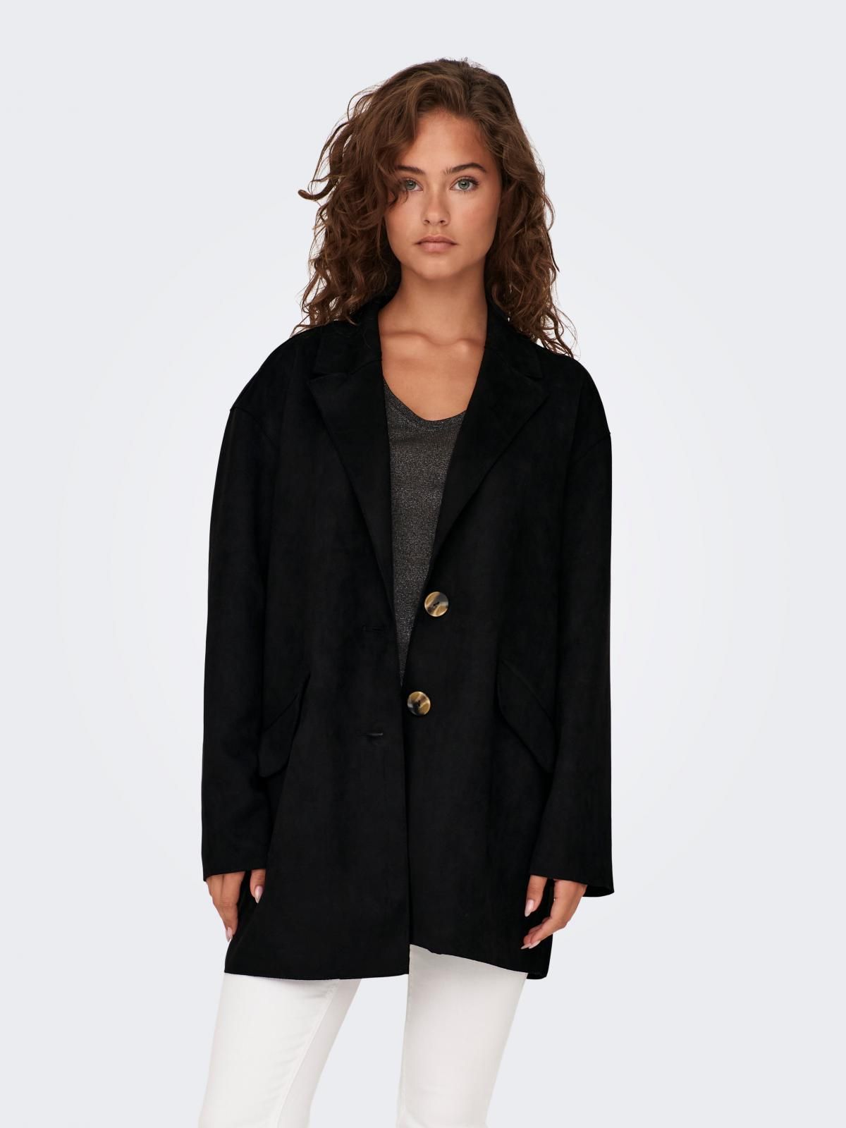 온리 오버핏 테일러드 재킷 블랙 15293023_2161 BLACK / BLACK - 메인 이미지