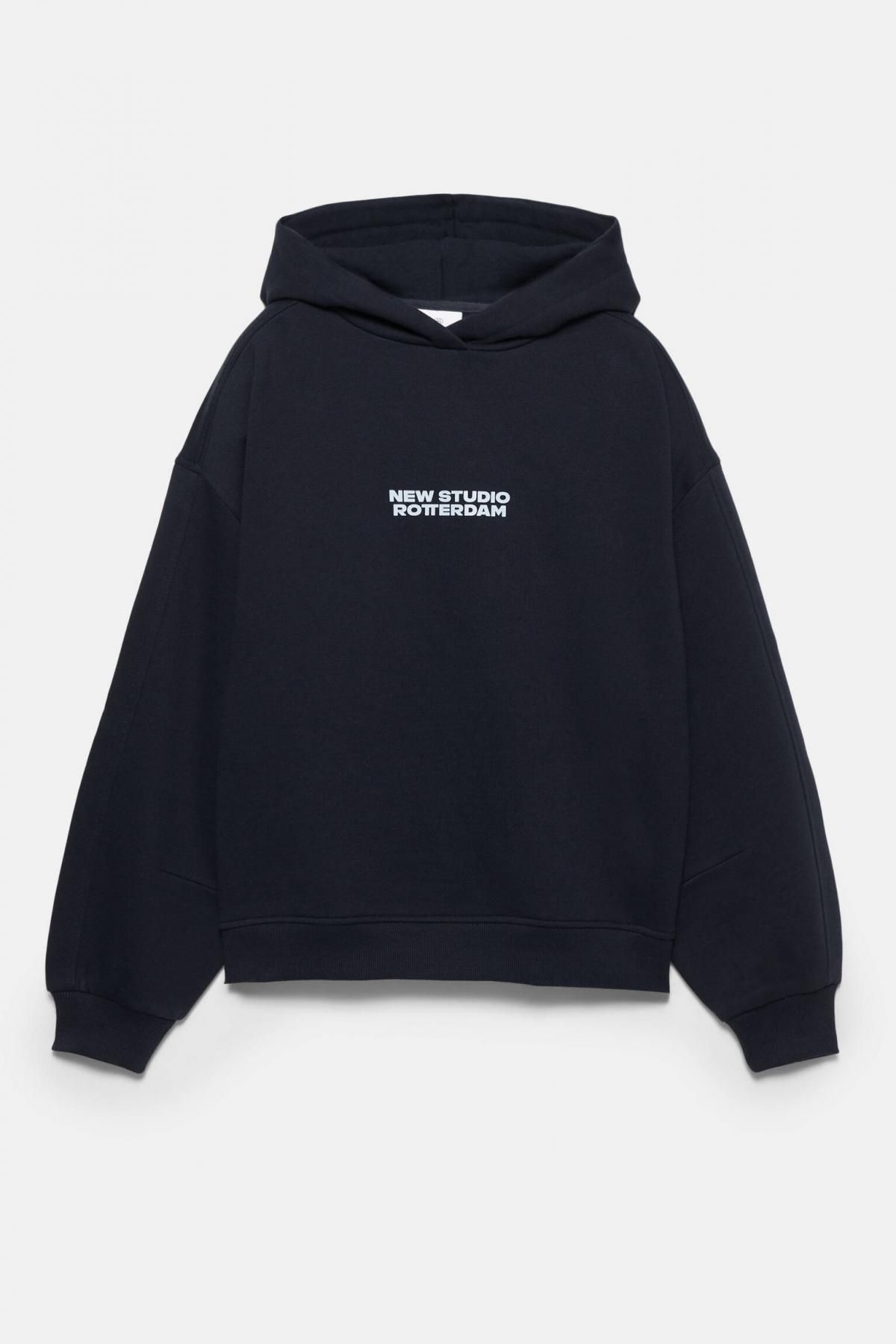 풀앤베어 네이비 그래픽 플리스 후드티 7560/363 NAVY - 상품 이미지
