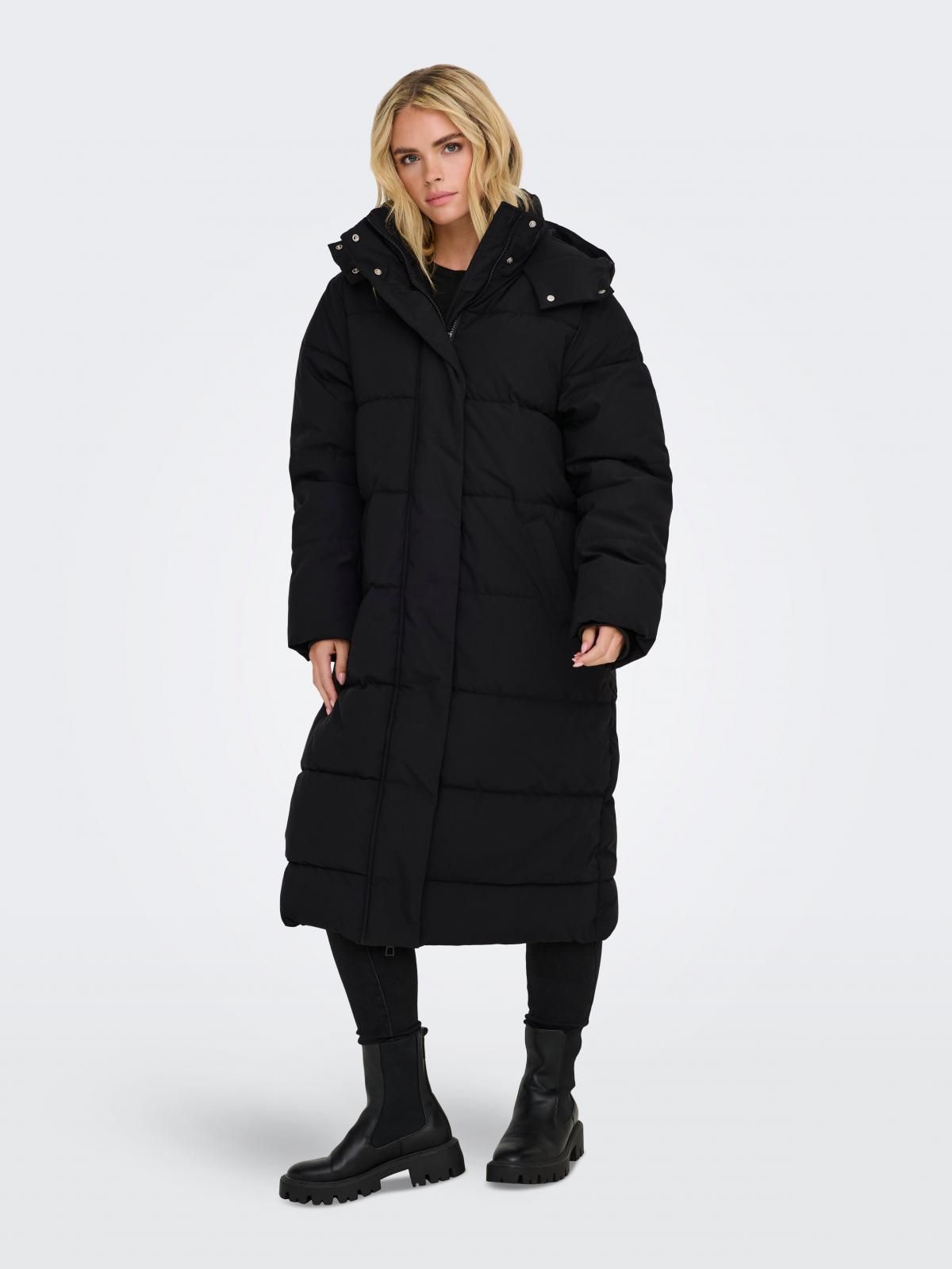 제이디와이 테크니컬 윈드프루프 롱 패딩 코트 15341701_2161_1179195 BLACK / BLACK - 상품 이미지