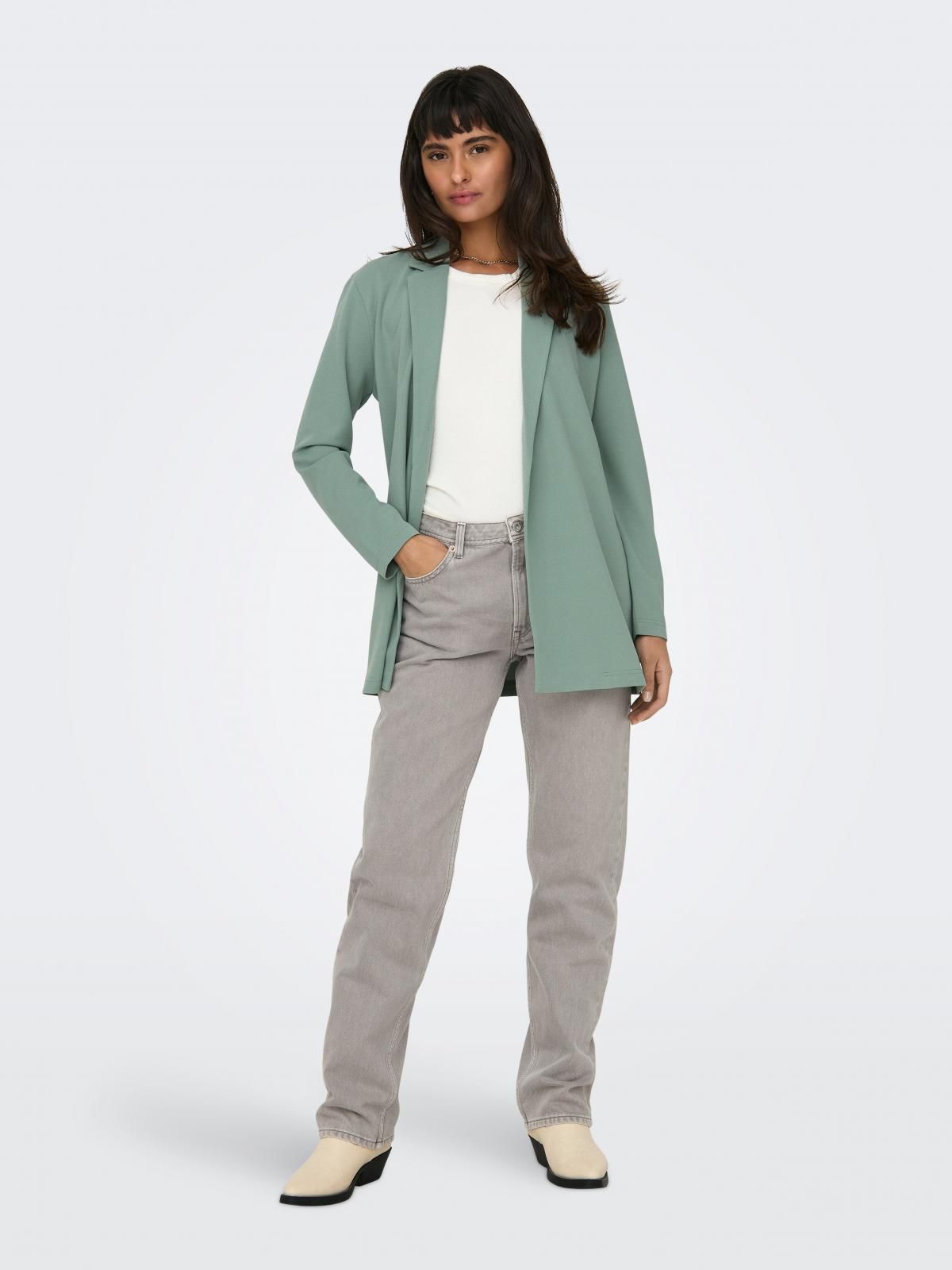 제이디와이 테크니컬 저지 오픈 블레이저 15180572_1467 GREY / CHINOIS GREEN - 상세 이미지 5