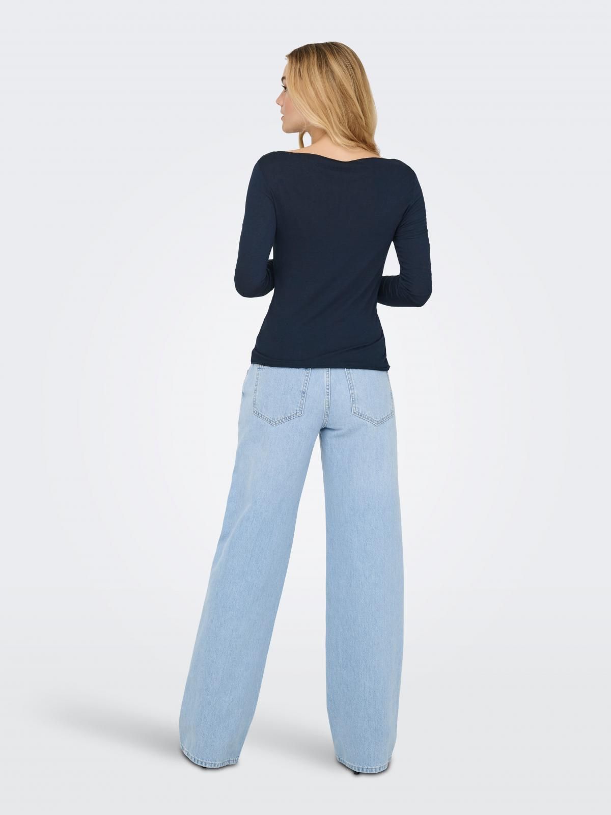 제이디와이 소프트 보트넥 긴팔 티셔츠 15361660_2078 BLUE / NAVY BLAZER - 상세 이미지 2