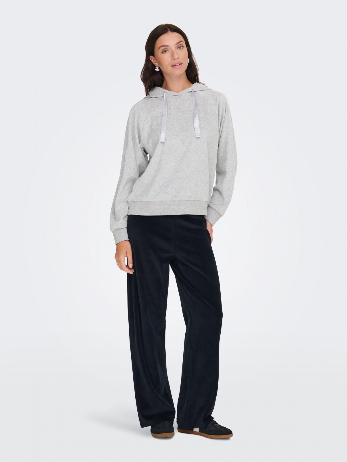 제이디와이 베이직 벨루어 후드티 15361663_2381 GREY / LIGHT GREY MELANGE - 상세 이미지 5