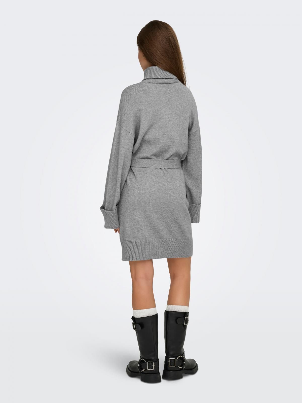 온리 테크니컬 니트 미니 원피스 하이넥 15365663_7826_1241157 GREY / ULTIMATE GREY - 상세 이미지 2