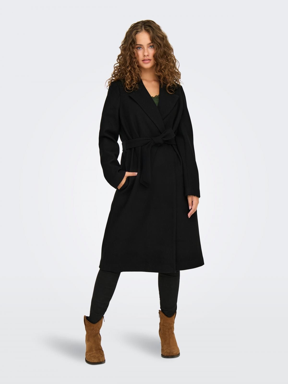 온리 클래식 벨트 롱코트 15314362_2161_1087147 BLACK / BLACK - 상세 이미지 2
