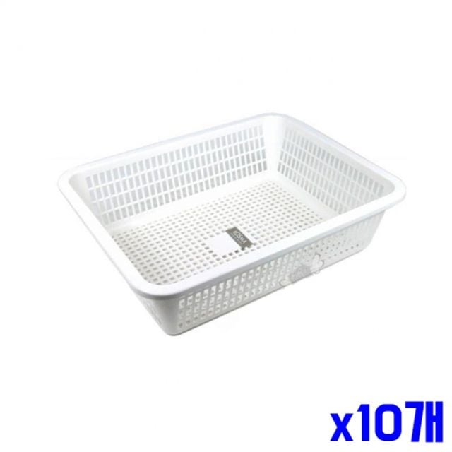소품 정리 사각 소쿠리 바구니 46.5x37x13cm x10개 - 상품 이미지