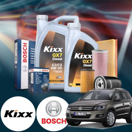 폭스바겐 티구안 1세대 2.0TDI (CBA)(~17) 디젤 킥스 2025 5w30 합성엔진오일 필터2종세트