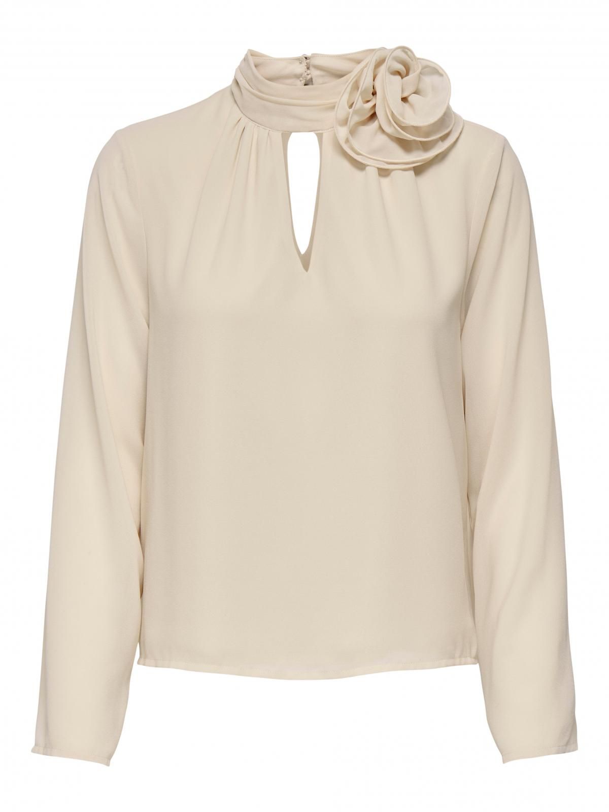제이디와이 하이넥 플라워 디테일 블라우스 15361373_31 WHITE / WHITECAP GRAY - 상세 이미지 3