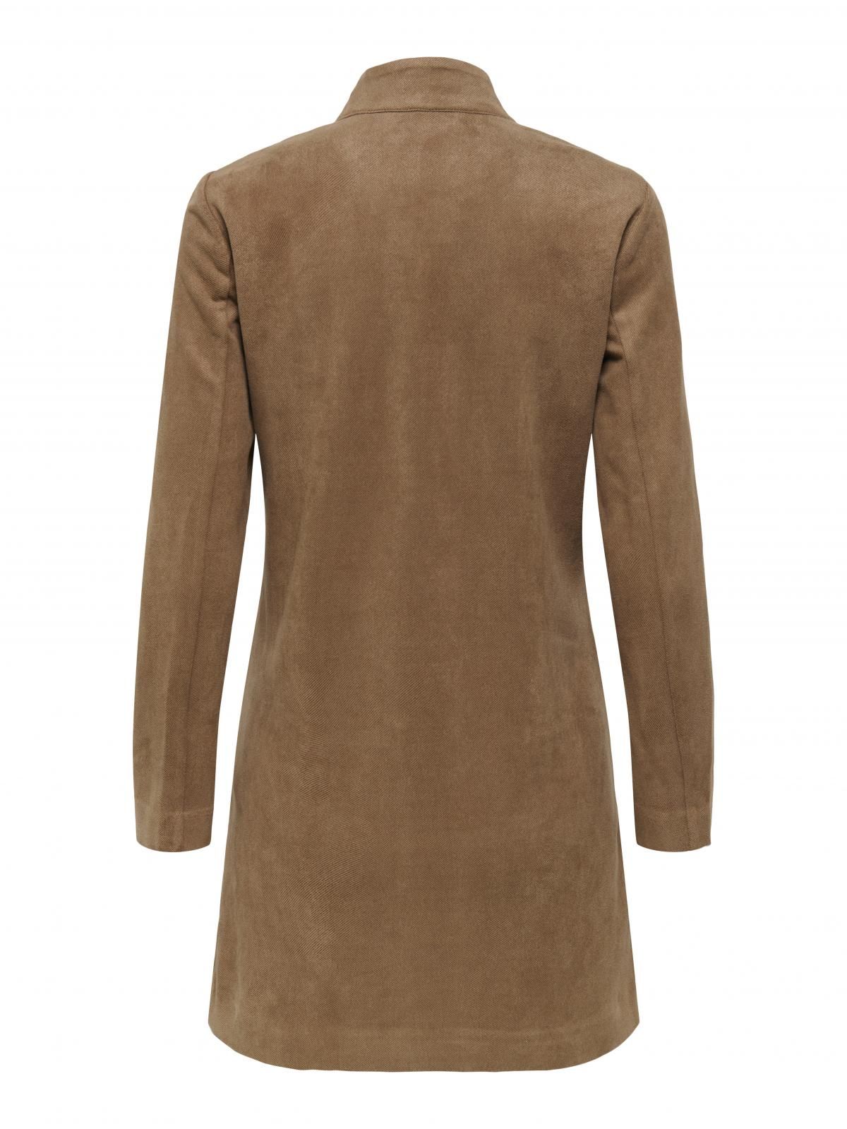 온리 테크니컬 롱 코트 가디건 15351258_12943 BROWN / COCOA CREME - 상세 이미지 4