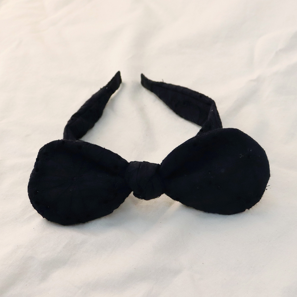 플레어 펀칭레이스 반다나 헤어밴드 유아머리띠 - 상세 이미지 5